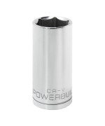 Powerbuilt 640841 12Inch Drive 27Mm Deep Socket Silver