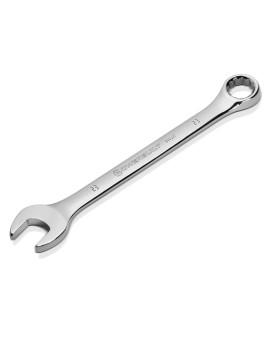 Powerbuilt 23Mm Metric Combination Wrench 12 Point Double Ended Box And Open End 15 Degree Offset Polished 644127