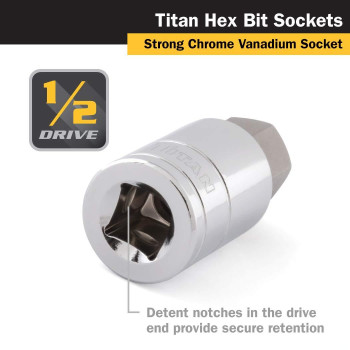 Titan Tools 38 Dr 20Mm Hex Bit Socket 15620