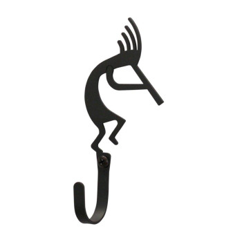 Village Wrought Iron Kokopelli Wall Hook Small