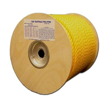 Tw Evans Cordage 80026 38Inch By 300Feet Buffalo Twisted Polypro Rope Yellow