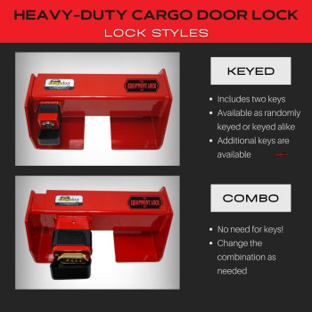 Equipment Lock Heavy Duty Cargo Door Lock Powder Coated Steel Shipping Container Lock Maximum Security Semi Trailer Door Loc