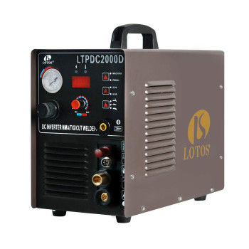 Lotos Ltpdc2000D 2024 Upgraded 3 In 1 Plasma Cutter Tig Sitck Welder Combo 58 16Mm Clean Cut 34 20Mm Severance Cut 50A No