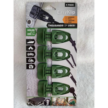 Easyklip 4103 4 Pack Tarp Clip Green