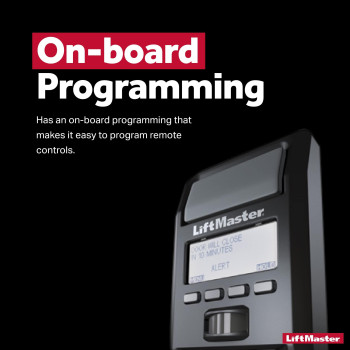 Liftmaster 880Lm Motion Detecting Control Panel Features Menudriven Panel And Timertoclose