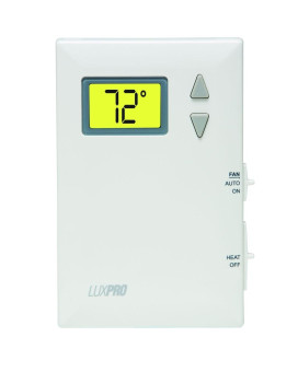 Lux Pro Psd010Bf Digital Nonprogrammable Thermostat For Home Heat Only With Fan