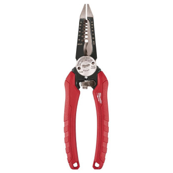 Milwaukee 48223079 6Inone Combination Wire Stripping And Reaming Pliers For Electricians