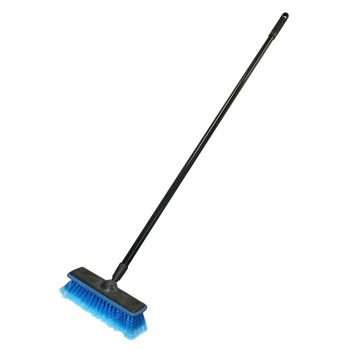 Carrand 93058 General Purpose Wash Brush With 48 Handle And 10 Brush Head Black