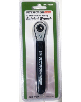 Central Purchasing 516 Inch Side Terminal Battery Reversible Ratchet Wrench Chrome Plated