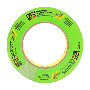 3M Scotch Performance Masking Tape 233 46338 36 Mm X 55 Mm 1 Roll Flexible Moisture Resistant Green Solvent Based Autom