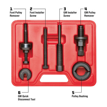 Powerbuilt Power Steering Pump Pulley Kit Alternator Pulleys Remove Disconnect And Install Adapters Included 948002