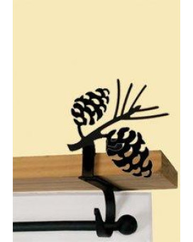 Pinecone Curtain Shelf Brackets