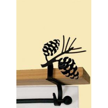 Pinecone Curtain Shelf Brackets