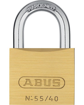 Abus 5540 Solid Brass Keyed Padlock With 2 Keys Hardened Steel Shackle With Anti Corrosion Inner Lock Components Keyed Differ