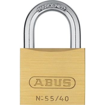 Abus 5540 Solid Brass Keyed Padlock With 2 Keys Hardened Steel Shackle With Anti Corrosion Inner Lock Components Keyed Differ