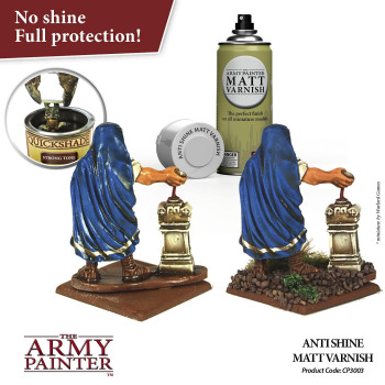 The Army Painter Anti Shine Matt Spray For Miniature Painting After Quickshade Spray Paint Top Coat Acrylic Varnish Satin Fi