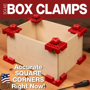 Woodpeckers M2 Box Clamps 2 Pack Versatile Woodworking Clamps For Quick And Easy 90 Degree Joints