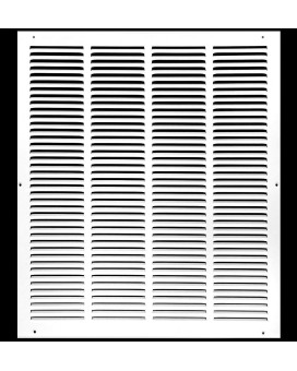 Steel Return Grilles Sidewall And Ceiling Hvac Duct Cover 16W X 20H White