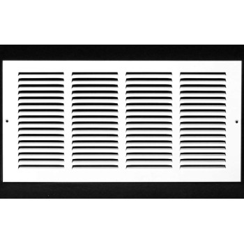 16W X 8H Steel Return Air Grilles Sidewall And Ceiling Hvac Duct Cover White Outer Dimensions 1775W X 975H