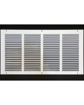 20W X 10H Steel Return Air Grilles Sidewall And Ceiling Hvac Duct Cover White Outer Dimensions 2175W X 1175H