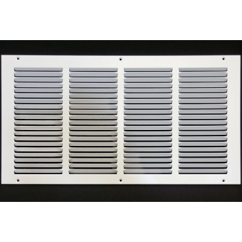 20W X 10H Steel Return Air Grilles Sidewall And Ceiling Hvac Duct Cover White Outer Dimensions 2175W X 1175H