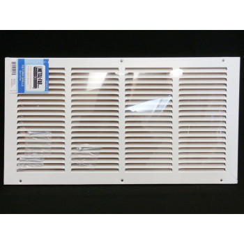 20W X 10H Steel Return Air Grilles Sidewall And Ceiling Hvac Duct Cover White Outer Dimensions 2175W X 1175H