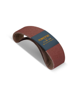 Powertec 110683 4 X 36 Inch Sanding Belts 80 Grit Aluminum Oxide Belt Sander Sanding Belt Sandpaper For Belt And Disc Sander