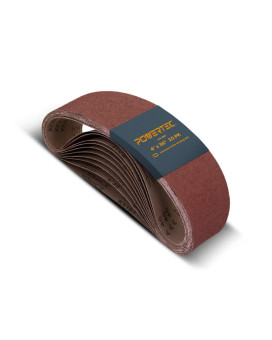 Powertec 110150 4 X 36 Inch Sanding Belts 240 Grit Aluminum Oxide Belt Sander Sanding Belt Sandpaper For Belt And Disc Sande