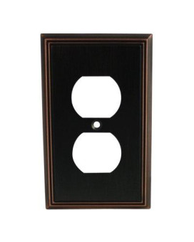 Cosmas 65049Orb Oil Rubbed Bronze Single Duplex Electrical Outlet Wall Platecover