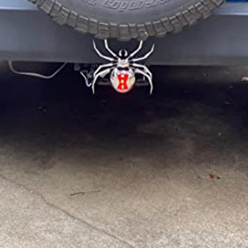 Hitch Critters Animated Ball Hitch Cover And Brake Light Black Widow