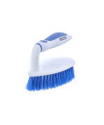 Superio Grout Brush Dish Brush Shower Scrubber Cleaning Brush Stiff Bristles Comfort Grip Handle Blue Brush Cleaner For Kit