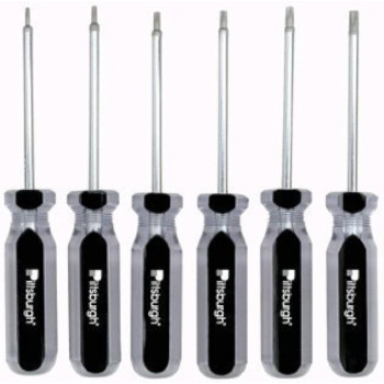 6 Piece Star Bit Screwdriver Set With Magnetic Tips T10 T15 T20 T25 T27 And T30