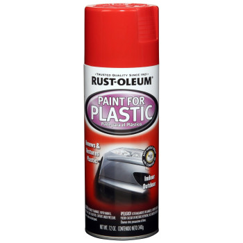 Rustoleum Automotive 248651 12Ounce Paint For Plastic Spray Gloss Red