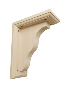 Ekena Millwork Bkt03X07X09Harw Hamilton Traditional Wood Brackets 3 12W X 7D X 9H Rubberwood