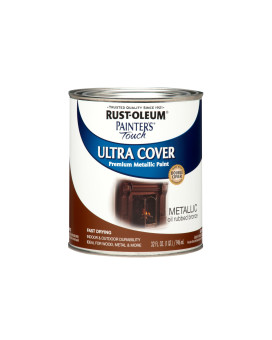 Rustoleum 254101 Painters Touch Brush On Paint 1 Quarts Pack Of 1 Metallic Oilrubbed Bronze 32 Fl Oz