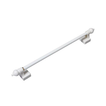 Kenney 716 Multiuse Adjustable Petite Cafe Sidelight Magnetic Rods 8751575 White 2Pack