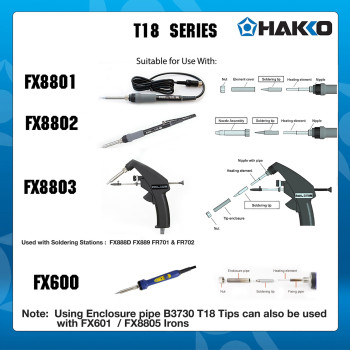 Hakko T18S3P Tip For Fx888 Station 52Mm