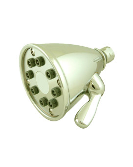 Showerhaus Round Showerhead with 8 Spray Jets - Solid Brass Construction with Adjustable Ball Joint