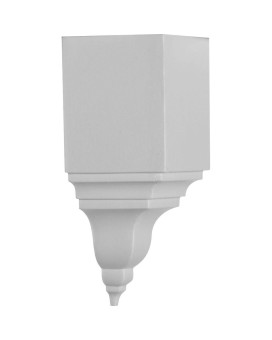 Ekena Millwork Mic03X03Bi Inside Corner For Moulding Profiles Less Than 3 18 78 H 3 18P X 3 18W X 7 34H White