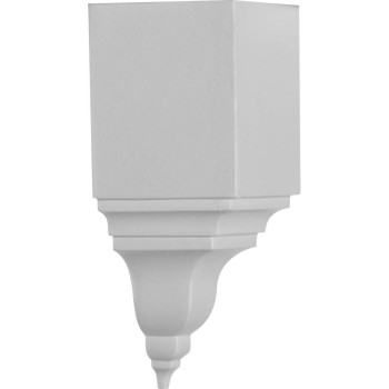 Ekena Millwork Mic03X03Bi Inside Corner For Moulding Profiles Less Than 3 18 78 H 3 18P X 3 18W X 7 34H White