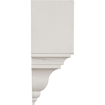 Ekena Millwork Mic03X03Bi Inside Corner For Moulding Profiles Less Than 3 18 78 H 3 18P X 3 18W X 7 34H White