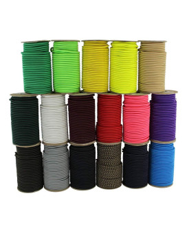 Sgt Knots Marine Grade Bungee Cord 100 Elastic Cord Dacron Polyester Bungee Shock Cord For Diy Tie Downs Commercial 18