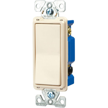 Eaton Wiring 7504A 15Amp 120277Volt Standard Grade 4Way Decorator Switch With Back Push And Side Wiring Almond