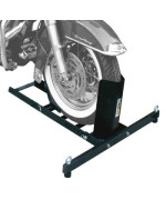 Maxxhaul 70271 Adjustable Motorcycle Wheel Chock Stand Heavy Duty 1800Lb Weight Capacity