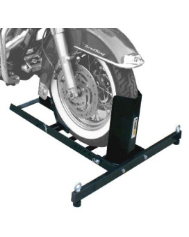 Maxxhaul 70271 Adjustable Motorcycle Wheel Chock Stand Heavy Duty 1800Lb Weight Capacity