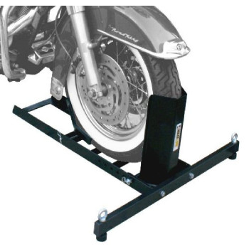 Maxxhaul 70271 Adjustable Motorcycle Wheel Chock Stand Heavy Duty 1800Lb Weight Capacity