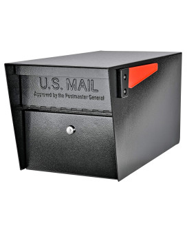 Mail Boss 7506 Mail Manager Curbside Locking Security Mailbox Black Large