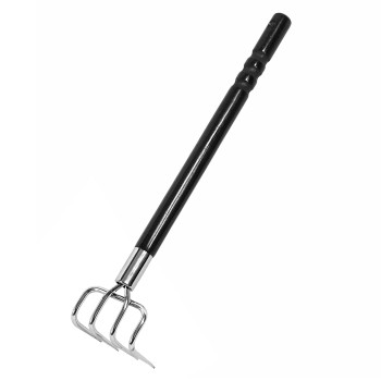 Japanese Garden Rake Cultivator Long Handle 19 Heavy Duty Japanese Steel 4 Claw Wood Handle Made In Japan Hand Cultivator To