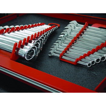 Ernst Manufacturing 5040Red Gripper Wrench Organizer Holds 4 Wrenches Red