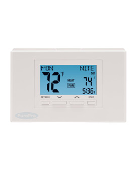 Lux Pro P521U Programmable 52 Day Thermostat For Home Use 2 Heat 1 Cool